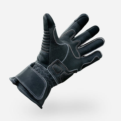 Full Gauntlet Motorcycle Gloves • Black