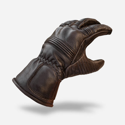 Full Gauntlet Motorcycle Gloves • Brown